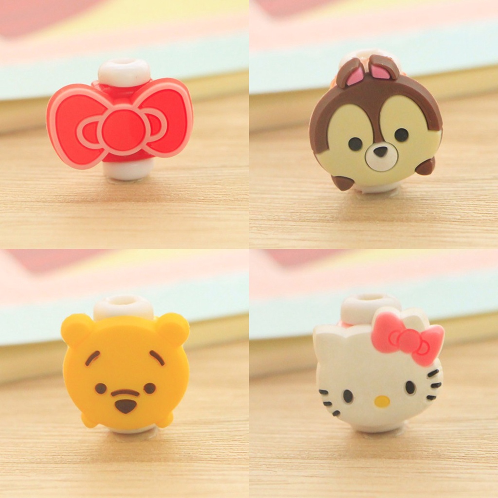 Phụ Kiện Bảo Vệ Đầu Dây Cáp Sạc Chống Gãy Hình Hoạt Hình Dễ Thương