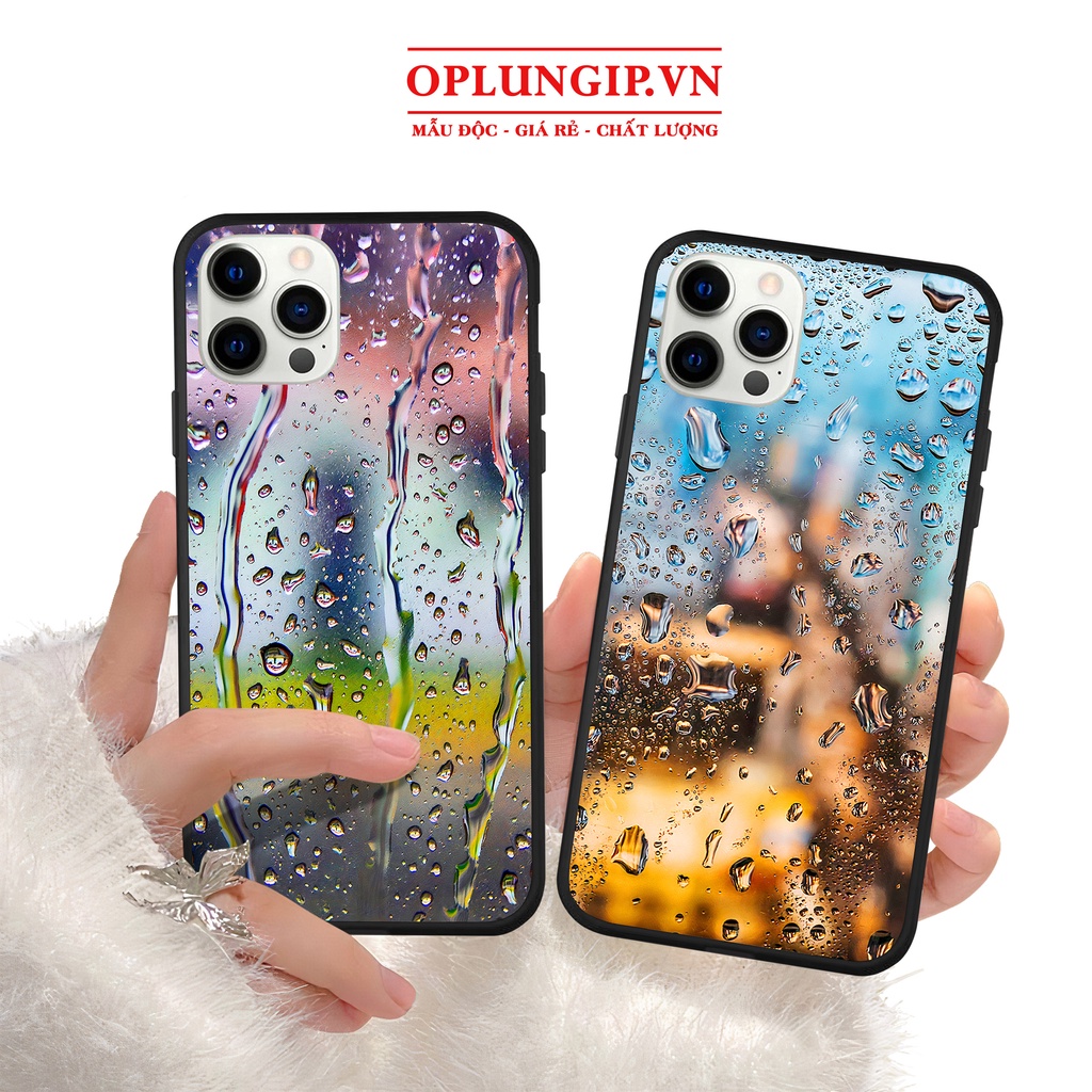 Ốp lưng iphone kính đọng nước cho iphone 13 pro max mini 12 pro max mini 6 s plus 7 8 plus Xr X s max 11 pro max Se2020