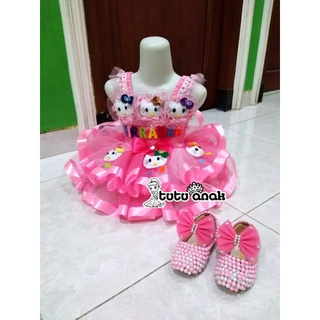 Đầm công chúa hello kitty / tutu hello kitty dễ thương cho bé gái