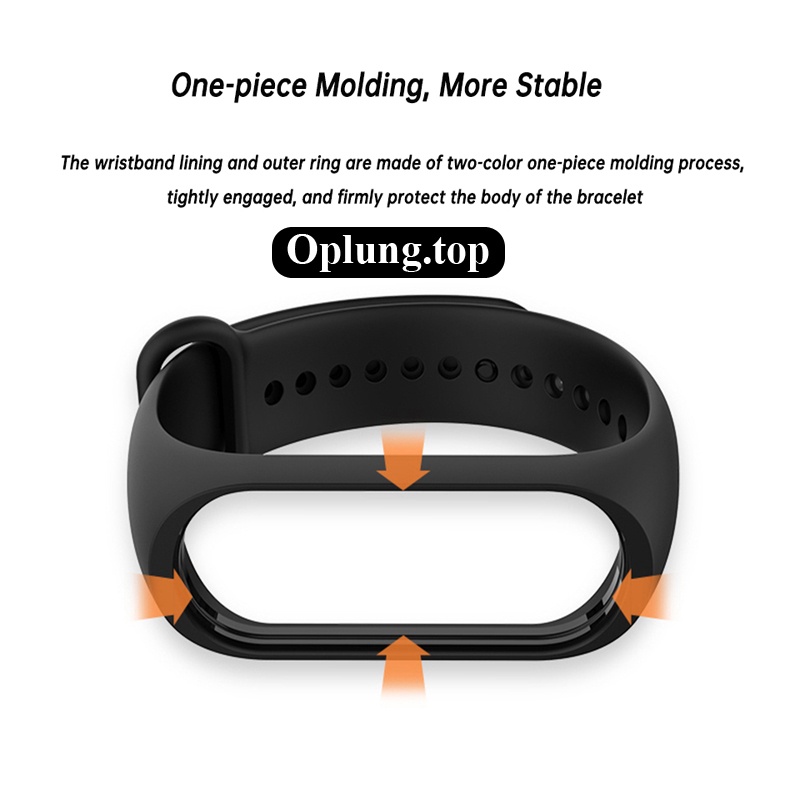 Dây đeo thay thế bằng Silicon nhiều màu cho Xiaomi Mi Band 3/4/5/6/7