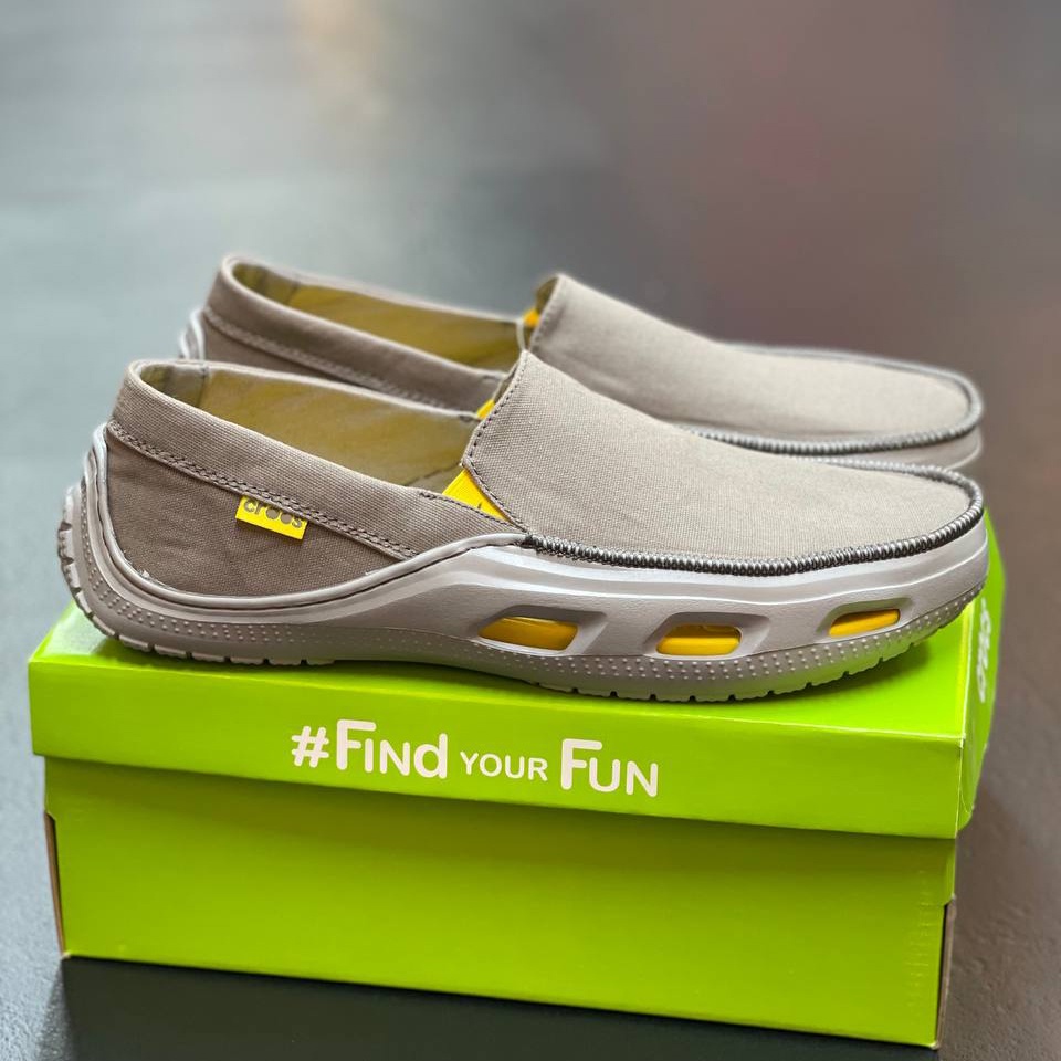 TL - Giày slip on nam Cross TideLine vải bố có đệm êm đế nhựa hạn chế trơn trượt - Hàng chính hãng - Sấu vui vẻ Official