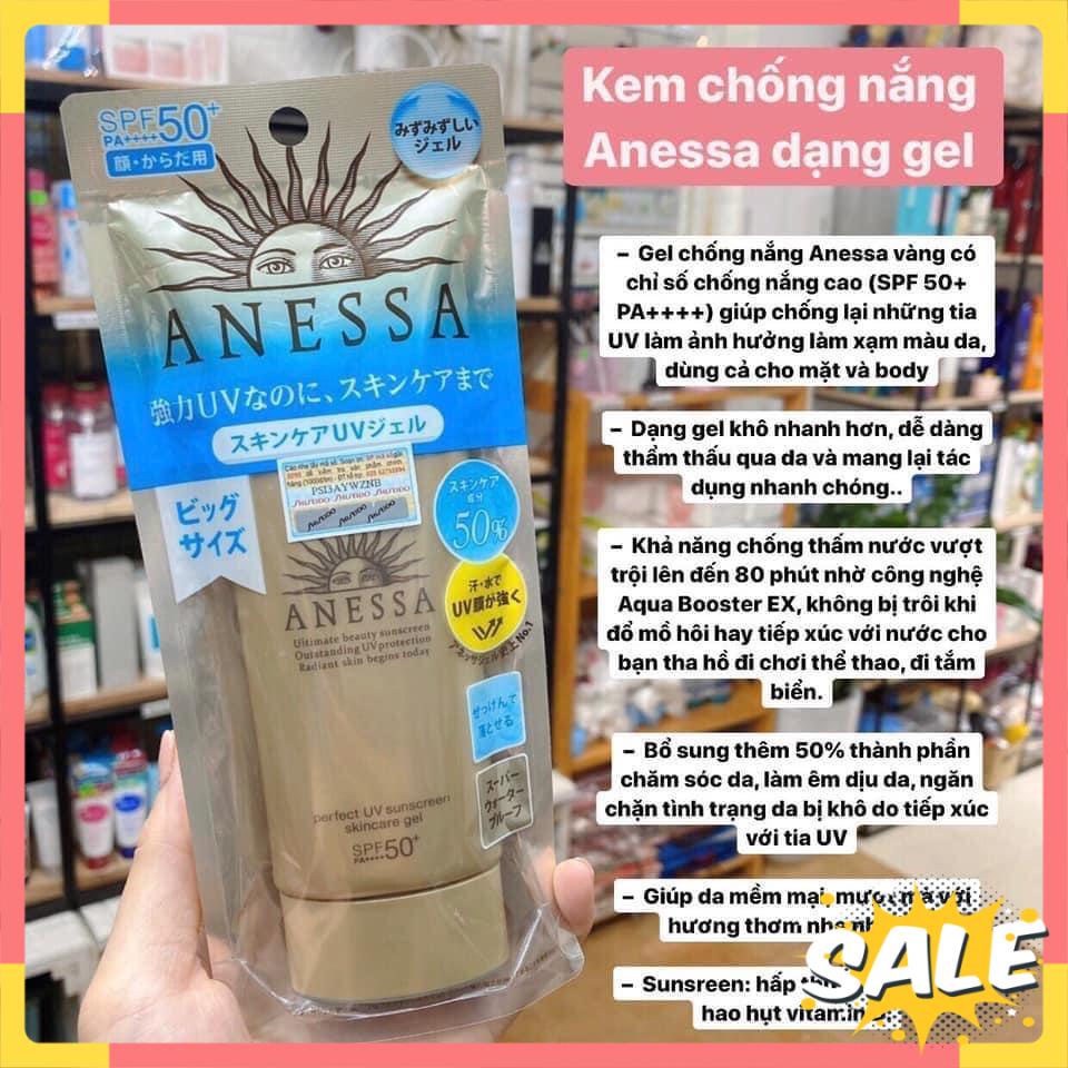 Kem chống nắng Anessa Shiseido Chính hãng Chống Trôi Anessa Perfect UV Sunscreen Skincare Milk SPF50+/PA++++ - LA BEAUTY