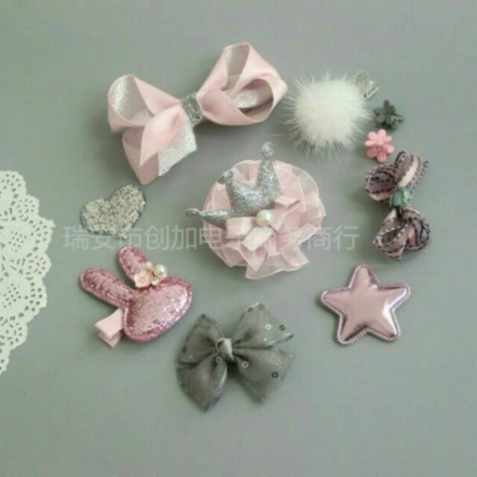 Set 10 kẹp tóc Chicbaby dành cho bé gái