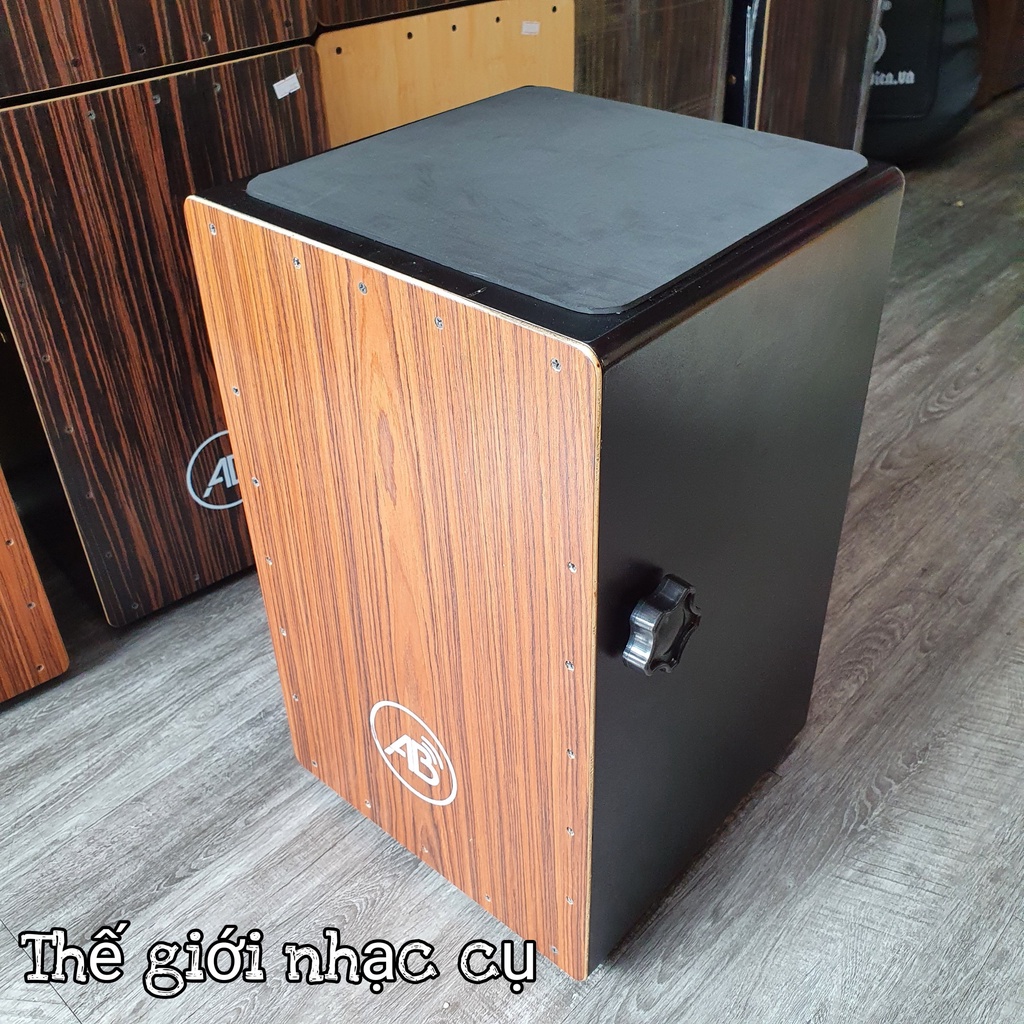 Trống Cajon AB có tay chỉnh - Tặng bao đựng và bảo hành 1 năm - Âm thanh vang ấm