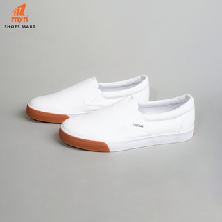 [HÀNG LỖI] Giày Lười Nanu SL 04 trắng (có vết ố vàng)
