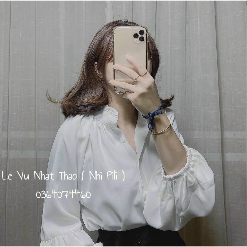 áo babydoll cổ bèo tiểu thư A256 quảng châu Thời trang Xmin huongmitxu