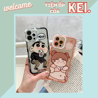 Ốp lưng Shin và Nene cưng xỉu dành cho nhiều dòng máy của Iphone/samsung/oppo/realme/vivo/xiaomi/13promax/13mini/13pro