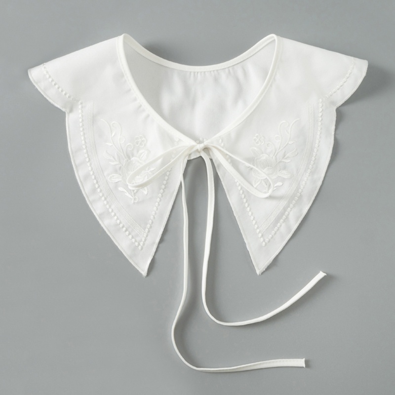 Cổ Áo Giả Thêu Họa Tiết Hoa Tinh Tế Trang Trí Cho Nữ