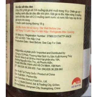 Sốt tiêu đen Lee Kum Kee 230gr