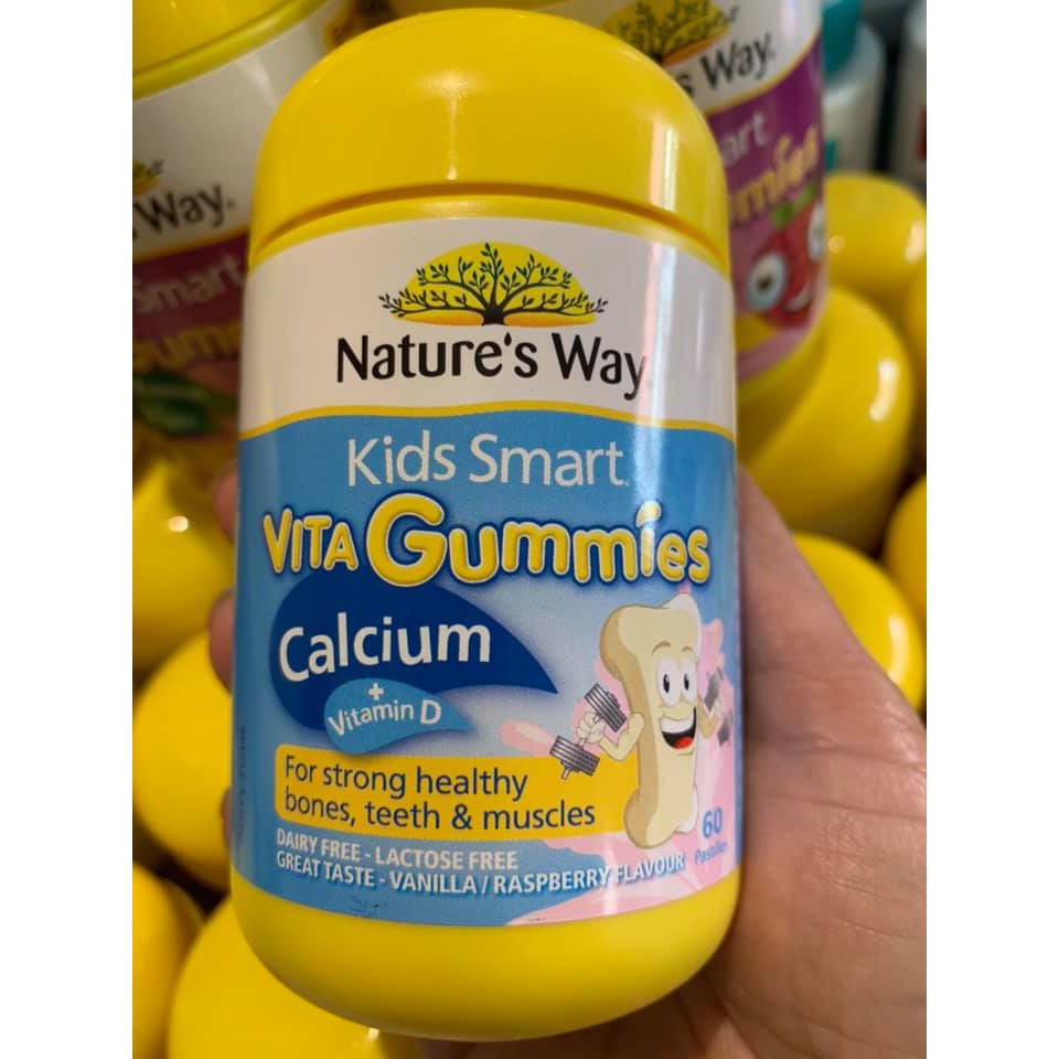 (Date xa) Kẹo dẻo Nature's Way Kids Smart Gummies 60 viên cho trẻ em từ 2 tuổi trở lên, các loại