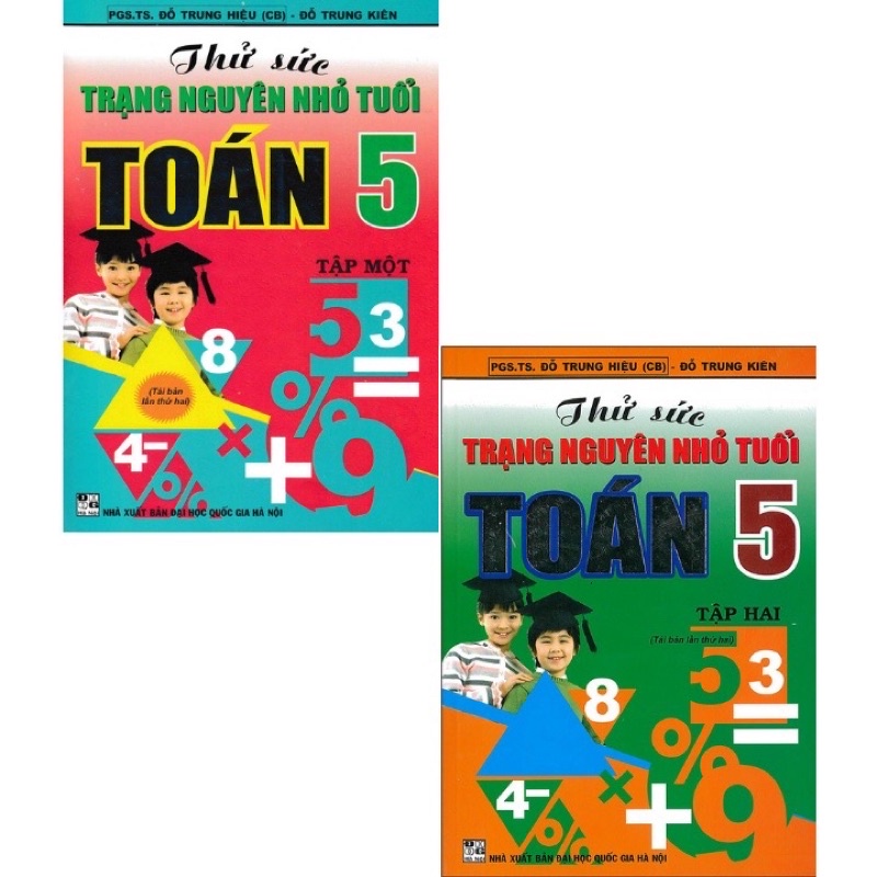 Sách - Combo Thử Sức Trạng Nguyên Nhỏ Tuổi Môn Toán Lớp 2 + 3 + 4 + 5 (Bộ 8 Cuốn)