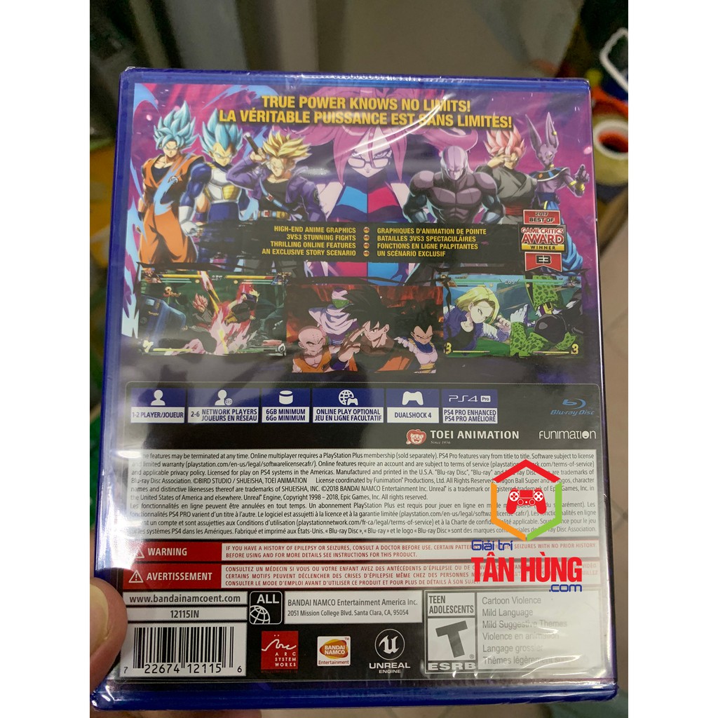 ĐĨa Game Ps4 Dragon Ball Fighter Z