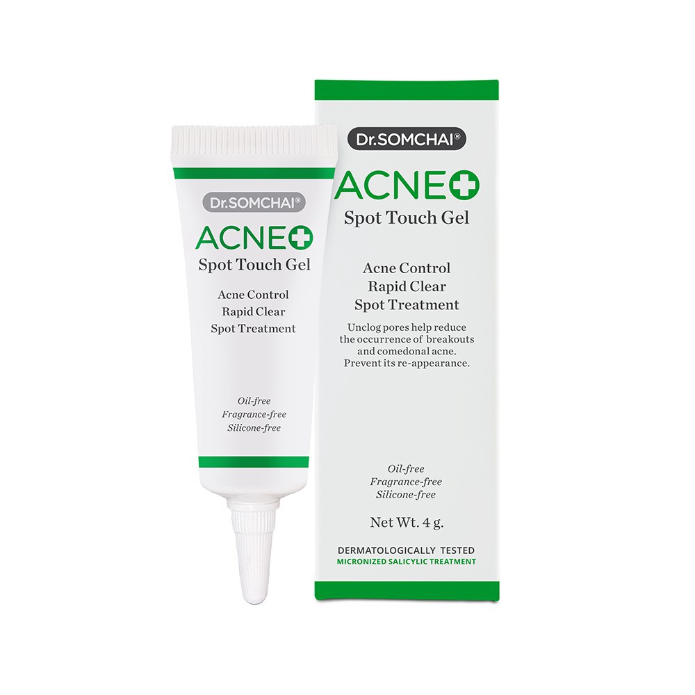 Kem Chấm Mụn Bọc Mụn Mũ Giảm Mụn Nhanh Chóng Dr.Somchai Acne Spot Touch Gel 4gr