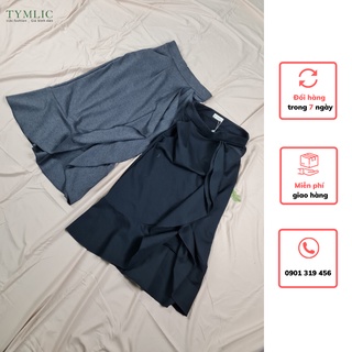 Chân váy công sở nhấn bèo chất umi dày dặn tymlic