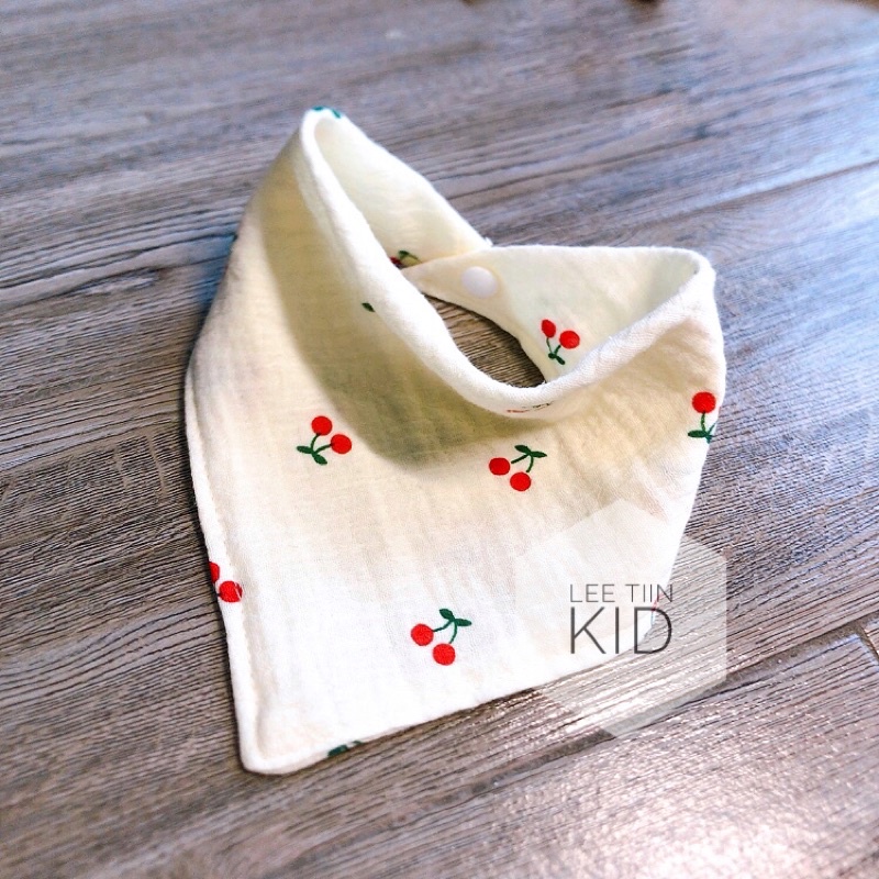 Yếm tam giác xô muslin 4 lơp hình gấu, thỏ siêu xinh cho bé trai, bé gái