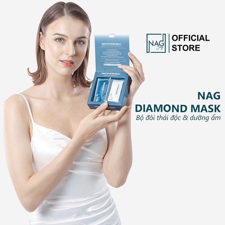 Combo mặt nạ dưỡng ẩm và thải độc NAG DIAMOND MASK mờ nám dưỡng ẩm và trắng da - NAG | BigBuy360 - bigbuy360.vn
