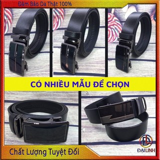 Thắt Lưng Nam [DA BÒ THẬT 100%] Dây Nịt Da Bò Kiểu Khóa Tự Động Cao Cấp