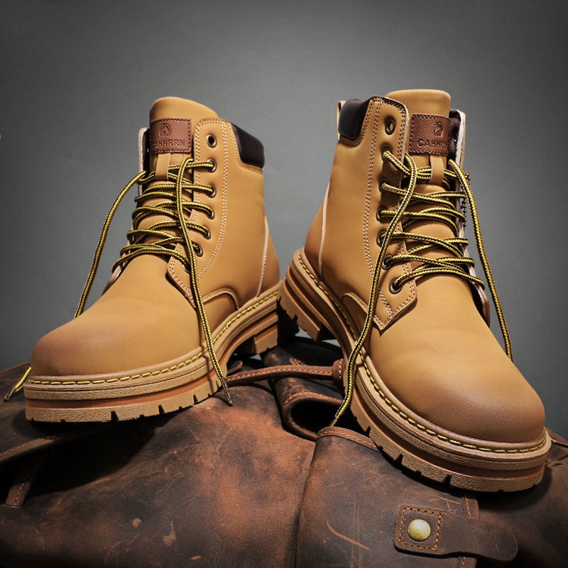 Giày Bốt Martin Da Chống Mòn Kiểu Retro Thời Trang Mùa Thu 2022 Cho Nam