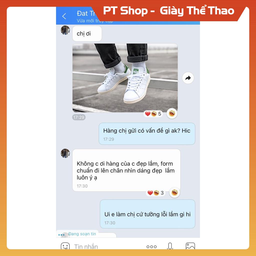 [FreeShip–Hàng Loại A] Giày thể thao STAN SMITH Trắng gót xanh FULLBOX,  Giầy sneaker trắng đủ size