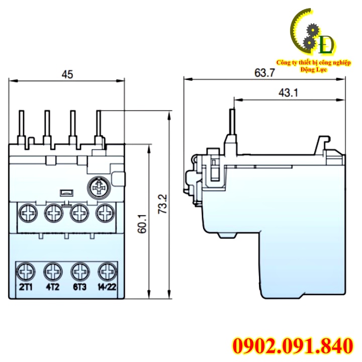 Rơ le nhiệt LS, Relay nhiệt MT-12 7-10A 0.63-1A 1.6-2.5A 1-1.6A 2.5-4A 4-6A 5-8A 6-9A cho khởi động từ MC-6a MC-8a