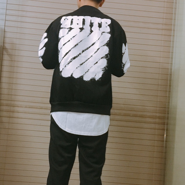 [Ảnh thật] Bomber Jacket Off-White