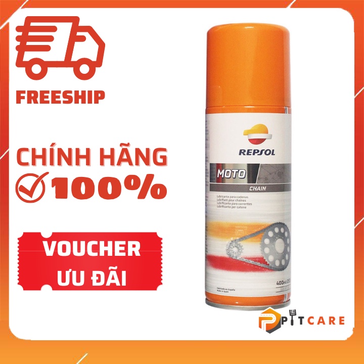 Chai Xịt Dưỡng Sên Rep sol Chain Lube 400ml Bôi Trơn Xích Chống Văng