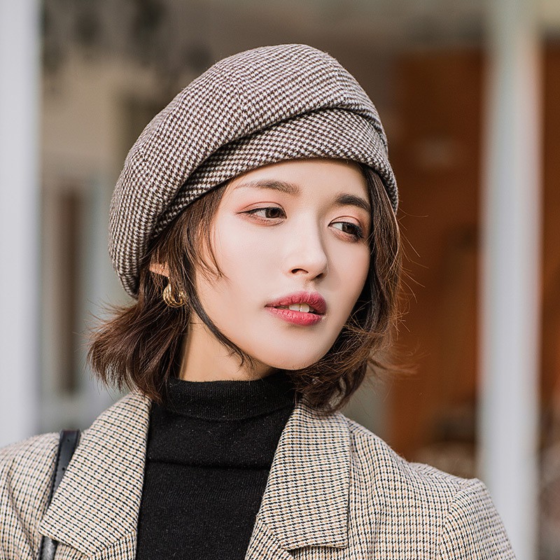 Mũ Nồi Baret Mũ Họa Sĩ Caro Retro Hàn P1979