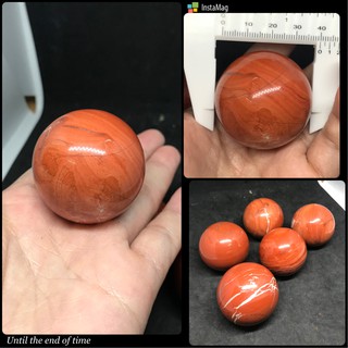 Bi cầu mini đỏ Red Jasper
