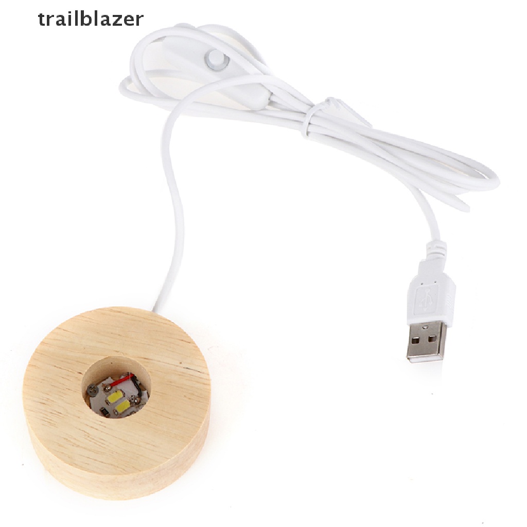 Đế Đèn LED Bằng Gỗ Có Thể Sạc Lại Kèm Giá Đỡ Tiện Dụng