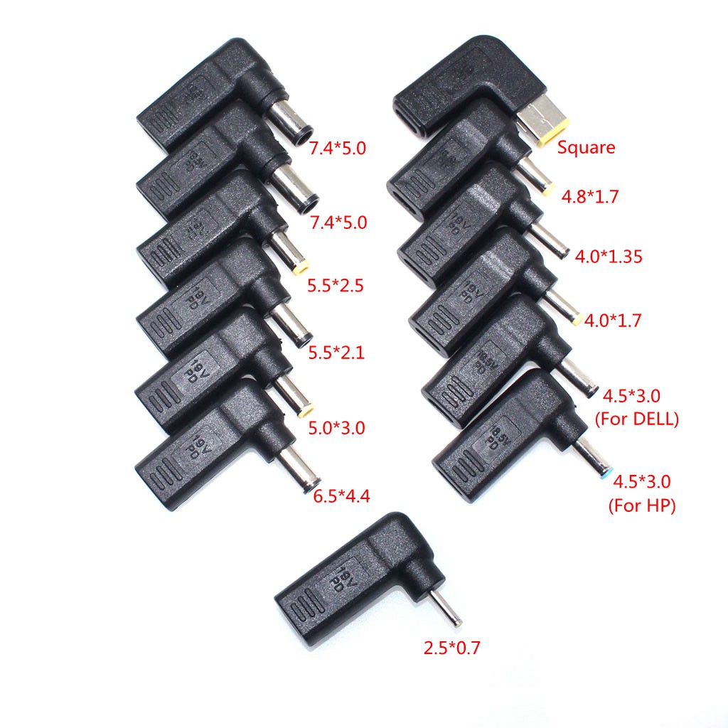 Đầu sạc chuyển đổi cổng USB Type C sang nguồn điện DC 4.5x3.0mm / 4.5*3.0mm chuyên dụng cho laptop Dell HP MSI
