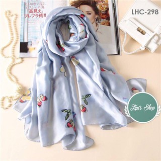 Khăn choàng cổ Lụa hình hoa bướm