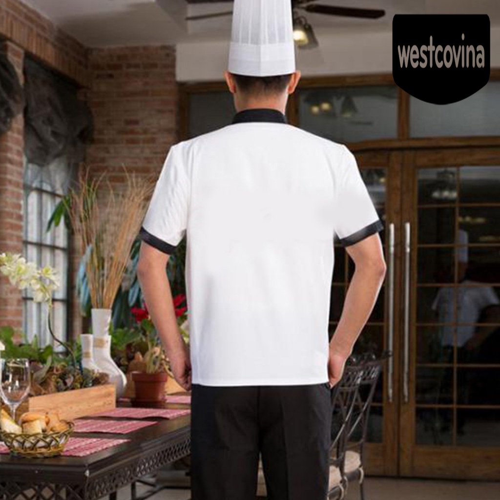 [Hot]☀ Áo Khoác Đầu Bếp Cổ Đứng Unisex