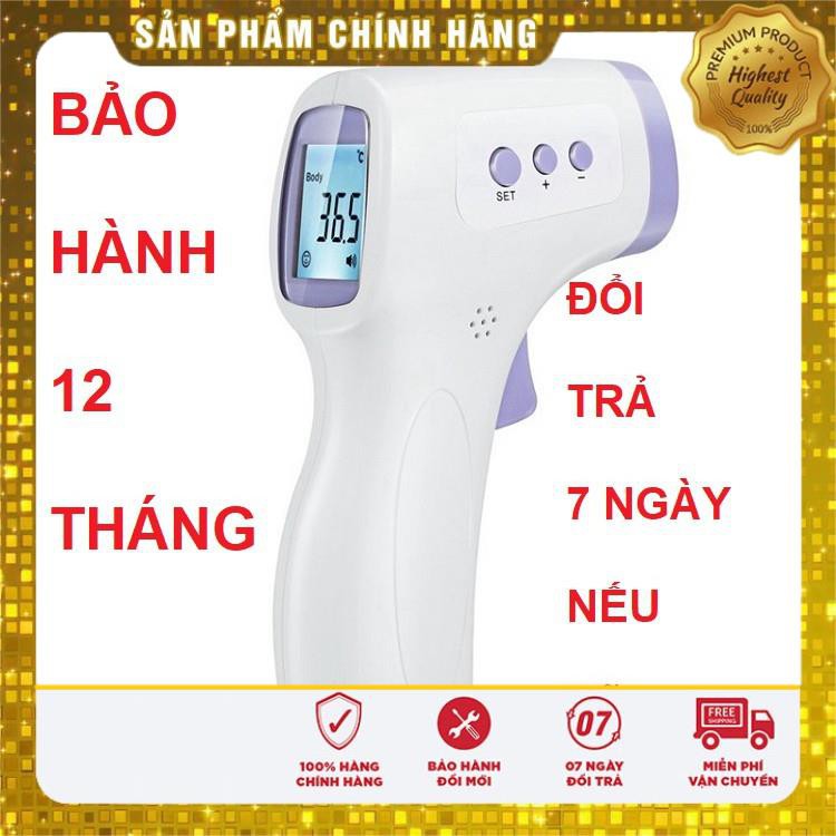 Nhiệt kế hồng ngoại nhựa ABS màn hình LCD đo nhiệt độ qua trán không cần tiếp xúc