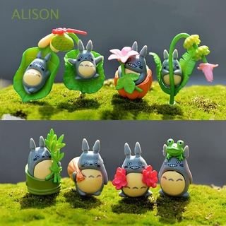 Set 8 đồ trang trí tiểu cảnh chủ đề hoạt hình Totoro