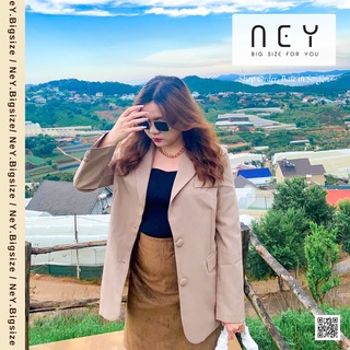 Áo khoác Blazer nữ BIGSIZE phong cách Hàn Quốc basic
