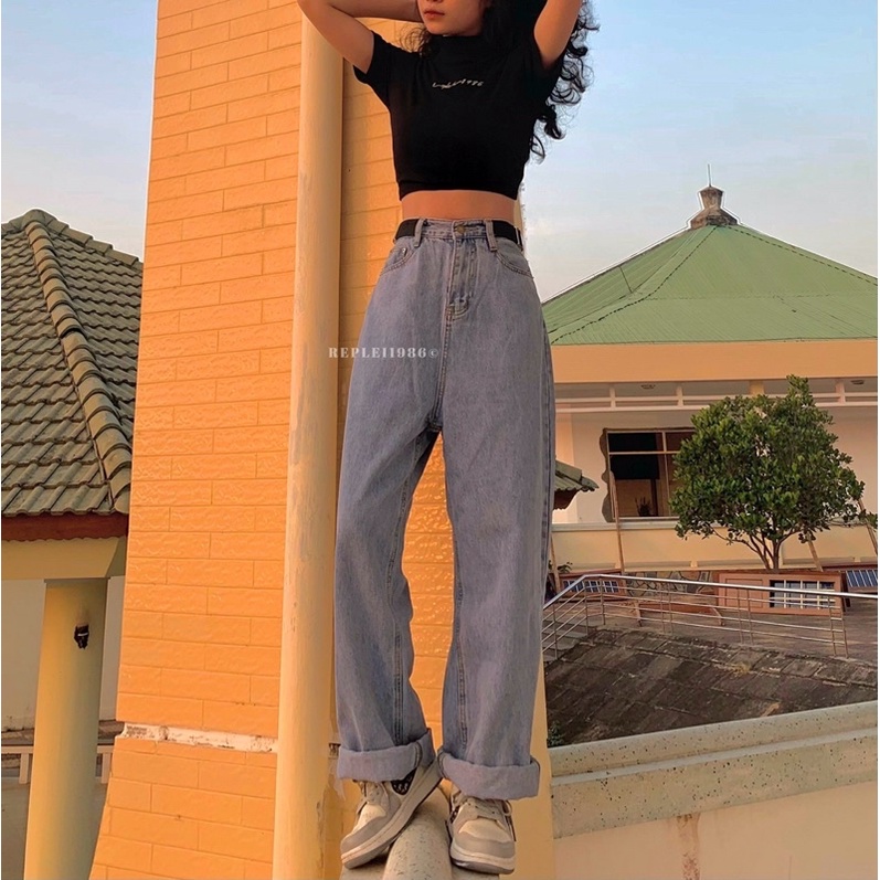 [ẢNH THẬT ĐỘC QUYỀN REPLEI1986] Quần jeans ống suông 203
