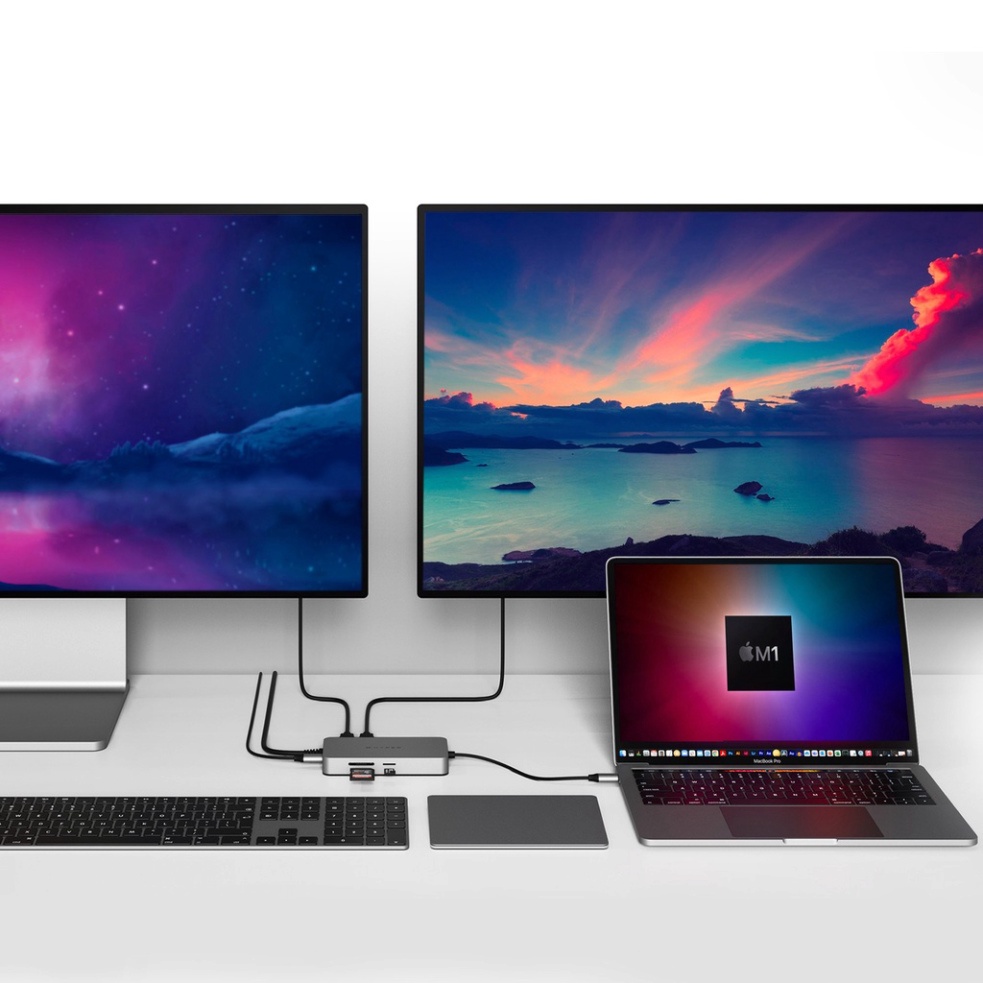 Cổng Chuyển Hyperdrive Dual 4k HDMI 10-IN-1  Bộ Chuyển Đổi USB-C Hub  - Bảo Hành 24 Tháng