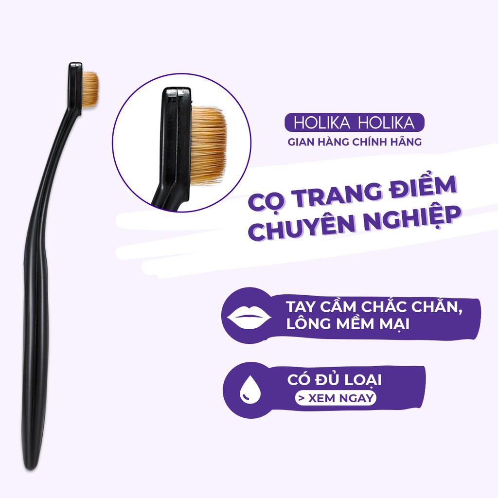 Cọ tán lông mày hình bàn chải Hàn Quốc Holika Holika Magic Tool Big Brow Brush lông mềm mịn, thiết kế dễ dàng sử dụng