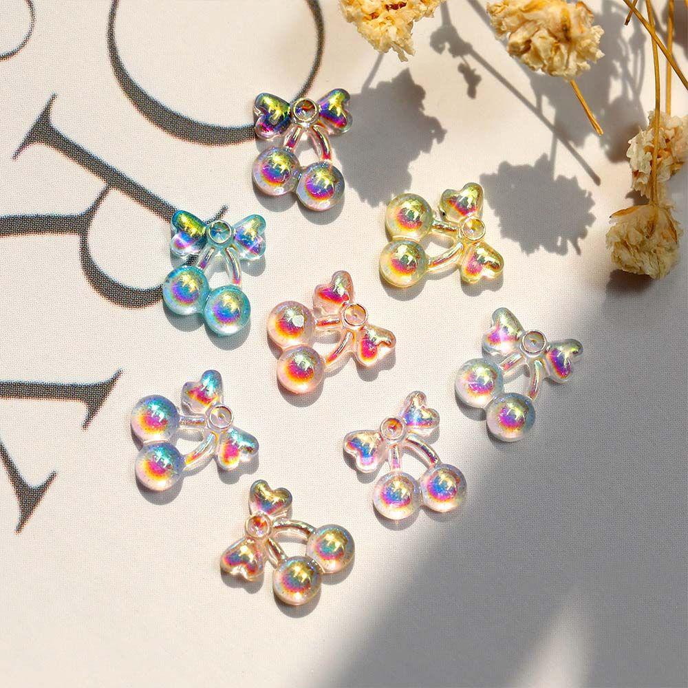 Phụ Kiện Trang Trí Móng Tay Bằng Resin Màu Cherry Aurora