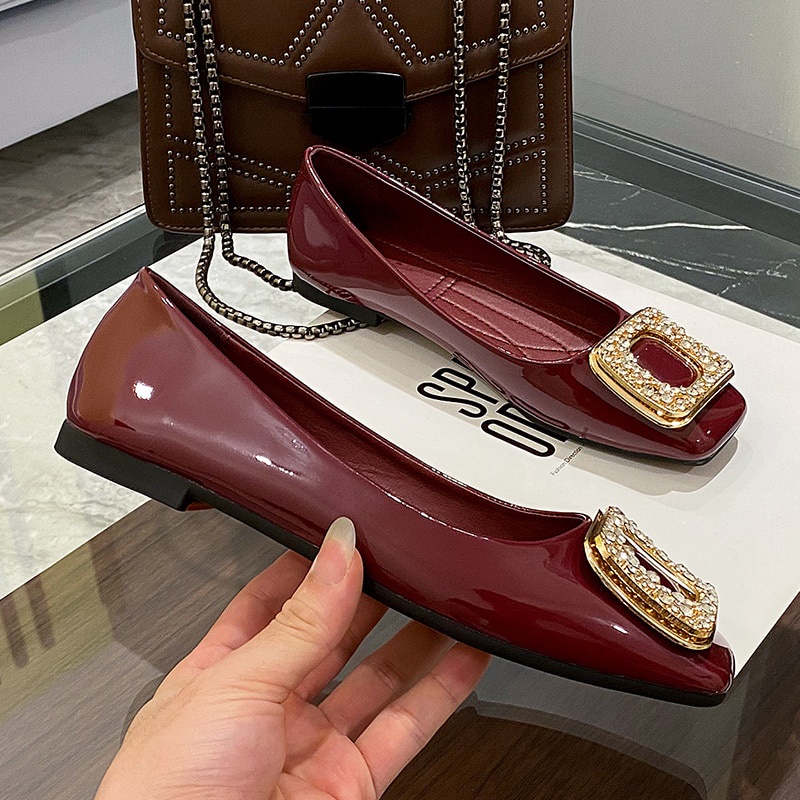 Giày Búp Bê Da Múa Ba Lê Cho Nữ Size 35-44