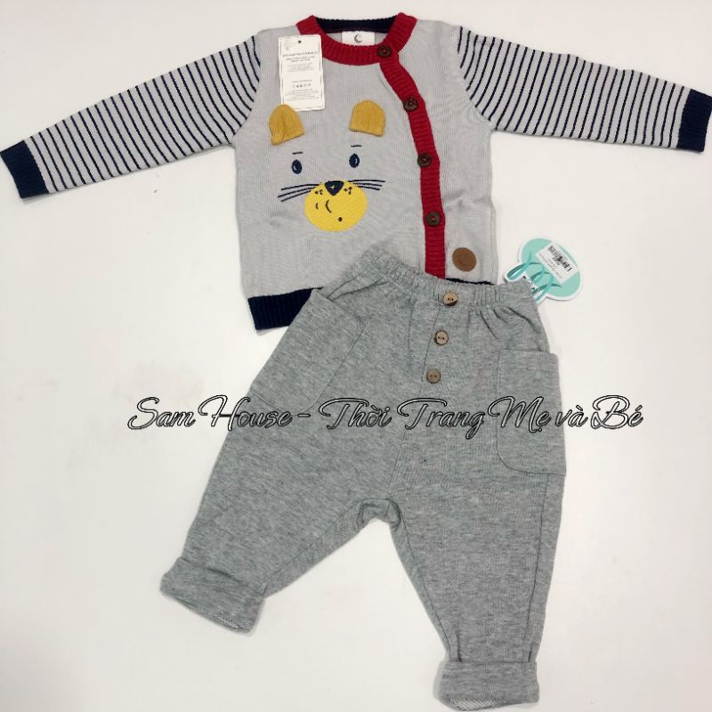 Moon - Áo Len dài tay cho bé trai, bé gái từ sơ sinh đến 9 tháng