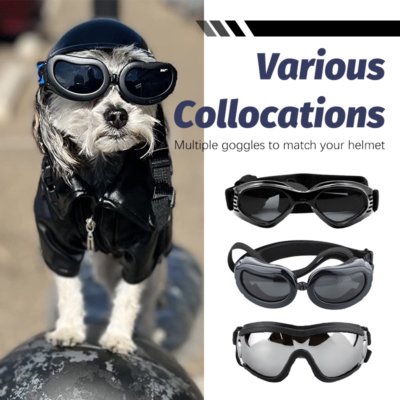 HamshMoc Mũ Bảo Hiểm Cứng Chống Mưa Chống Nắng Có Khóa Cài Quả Cầu Lông Xù Bền Bỉ Có Thể Điều Chỉnh Dành Cho Chó Nhỏ Đi Xe Máy Hams