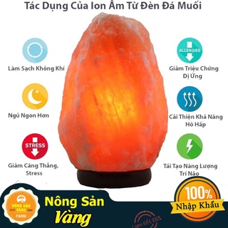 Đèn Đá Muối Himalaya Phong Thủy, Trang Trí, Thanh Lọc Không Khí - Nhập Khẩu Pakistan