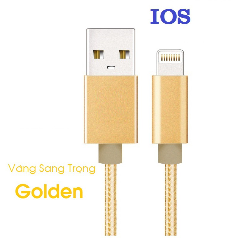 Cáp sạc / truyền giữ liệu Lightning bọc dù siêu bền cho điện thoại Iphone/Ipad