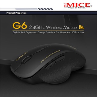 IMICE G6 Laptop PC Wireless Third Gear Adjustable USB Receiver Mouse Game Mice