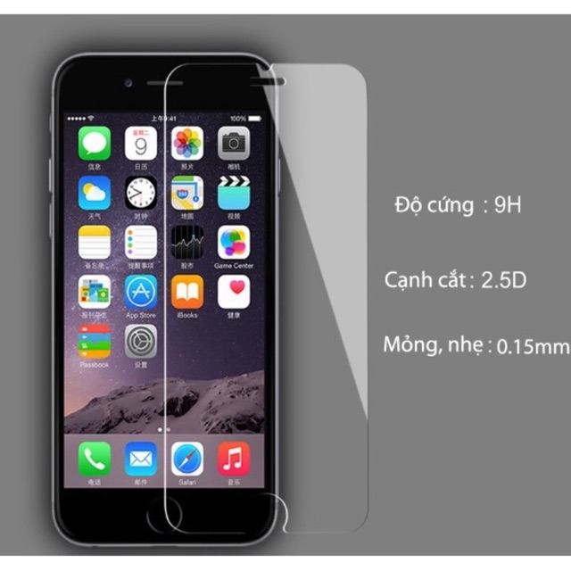 Kính cường lực iPhone (không full)