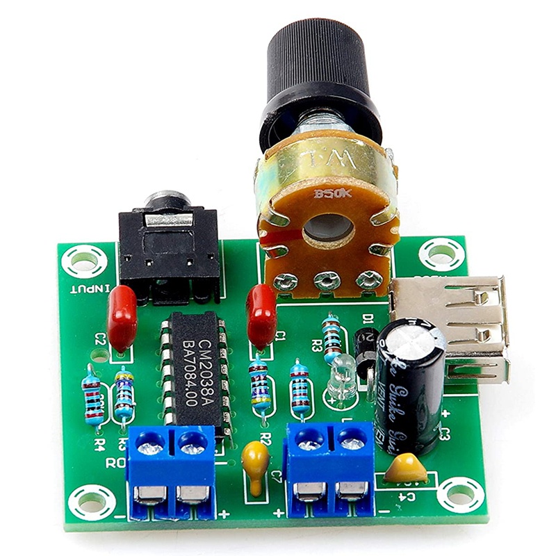 Bảng Mạch Khuếch Đại Âm Thanh Mini 5w + 5w Pm Cm2038 5v