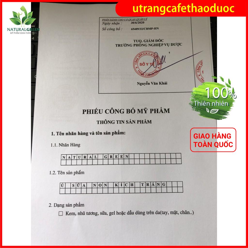 Bộ 3 sản phẩm: Bột Khổ Qua nguyên chất + Ủ sữa non kích trắng + Cọ đắp mặt nạ tăng hiệu quả giảm mụn viêm,mụn ẩn,đầu đen