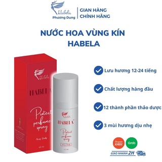 Nước Hoa Vùng Kín HaBeLa Màu Đỏ Hấp Dẫn, Gợi Cảm Dạng Xịt 40ml - Lưu Hương 24h Chuẩn Pháp