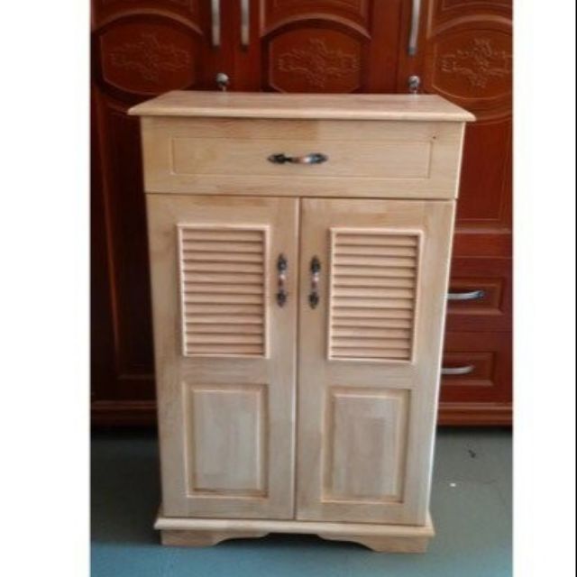 [Freeship TPHCM]TỦ GIÀY GỖ CAO SU 60cm